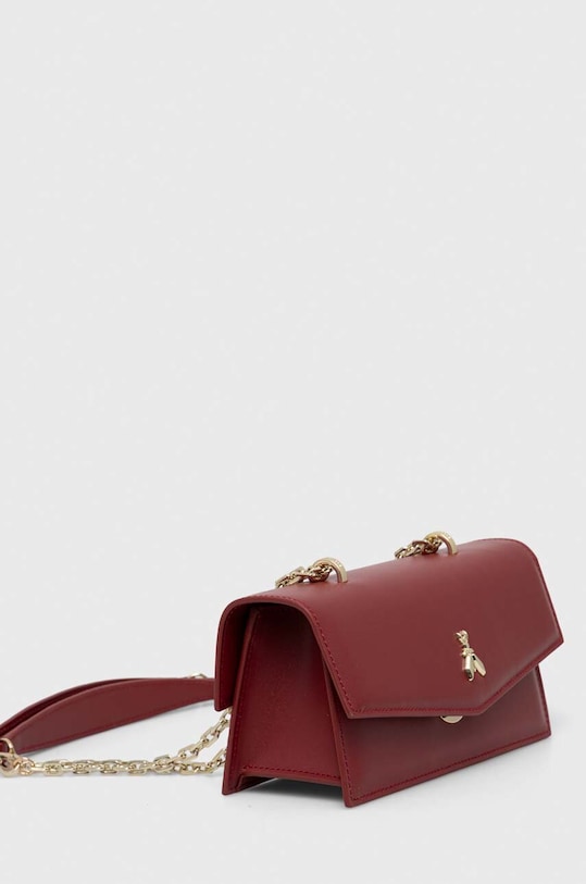 Kožená kabelka Patrizia Pepe 2B0032.L061 burgundské SS25
