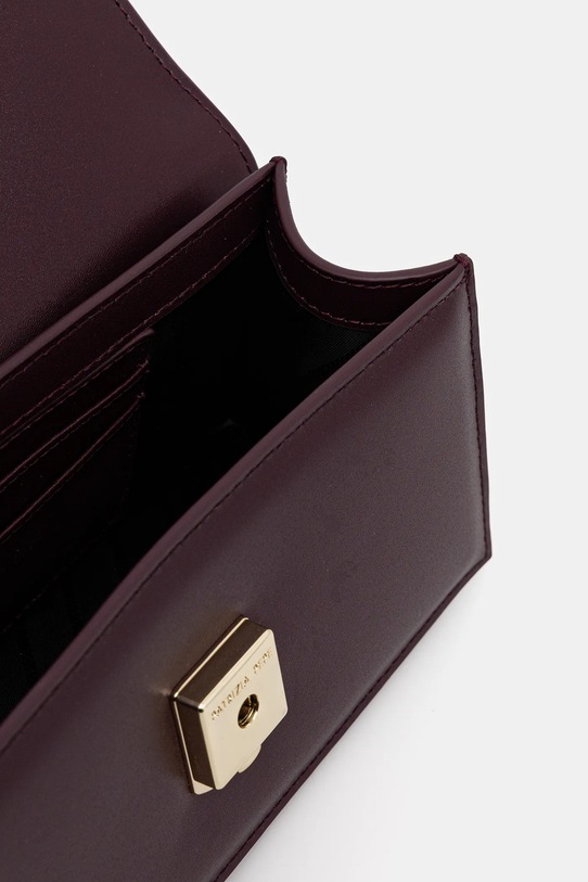 Δερμάτινη τσάντα Patrizia Pepe 2B0032.L061 μπορντό