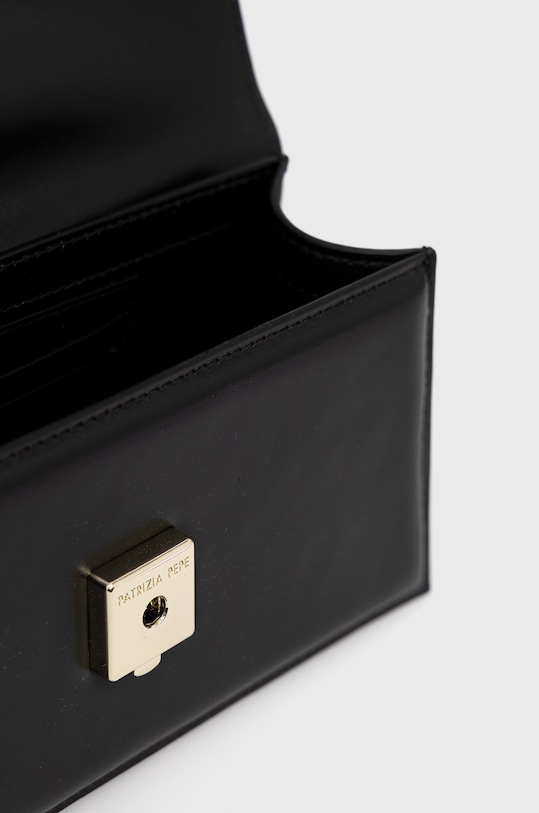 Kožená kabelka Patrizia Pepe 2B0032.L061 čierna
