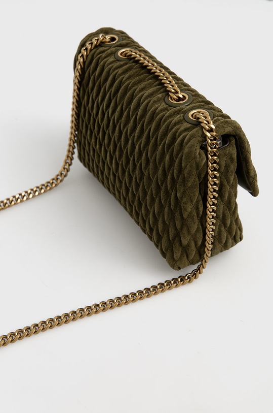 Akcesoria Tory Burch torebka zamszowa 139632.325 zielony