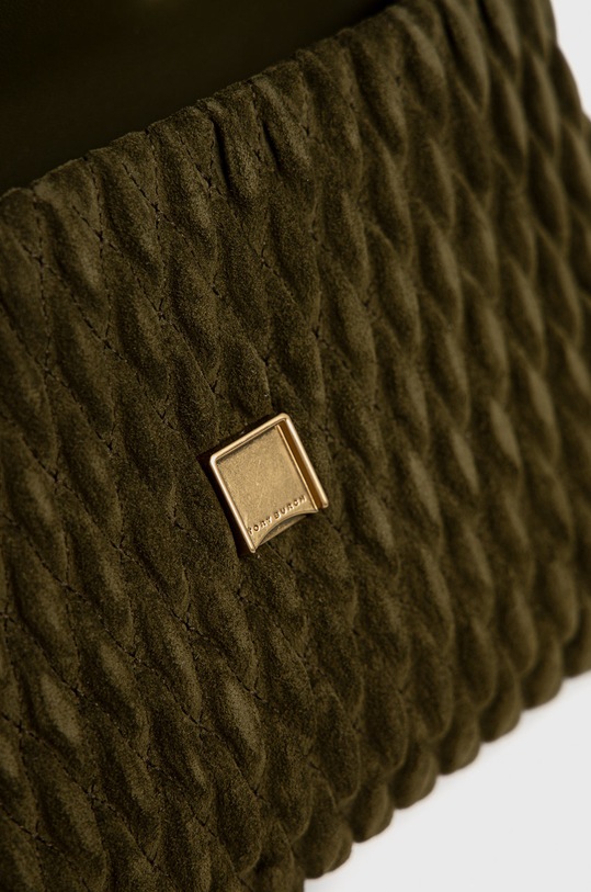 Tory Burch torebka zamszowa 139632.325 zielony