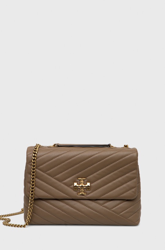 Δερμάτινη τσάντα Tory Burch λείο δέρμα μπεζ 90446.250