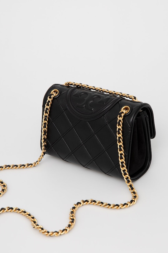 Akcesoria Tory Burch torebka skórzana Fleming Soft Small Convertible 139060.001 czarny