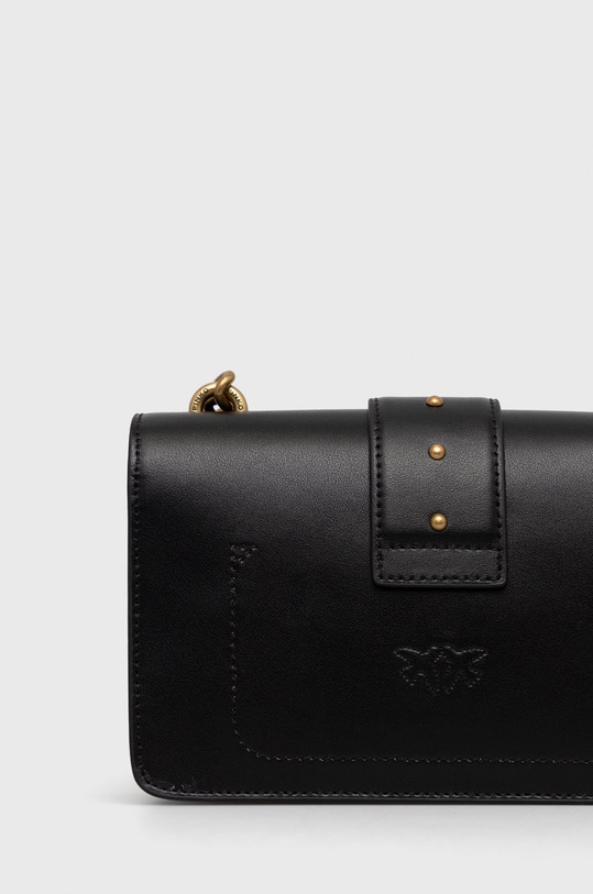 Pinko torebka skórzana czarny 1P22TY.Y5H7