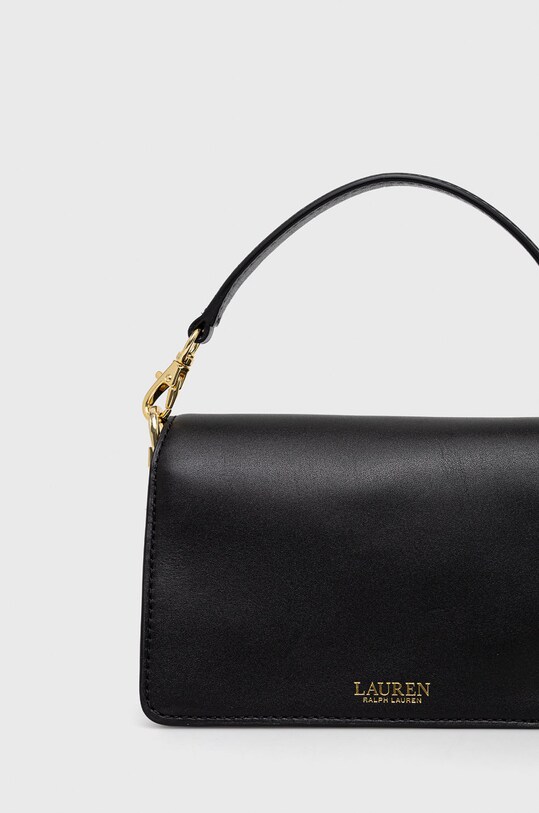Doplnky Kožená kabelka Lauren Ralph Lauren 431876437001 čierna