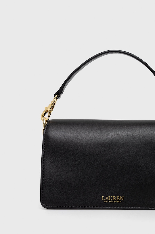 Akcesoria Lauren Ralph Lauren torebka skórzana 431876437001 czarny