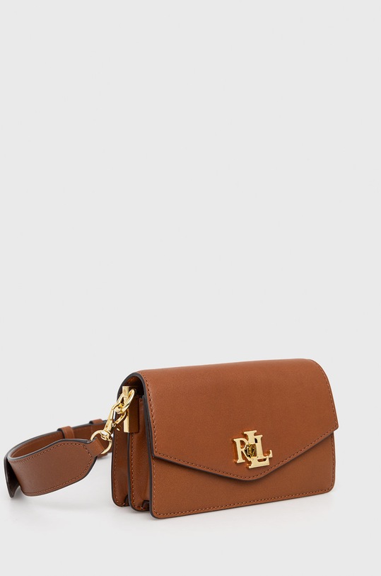 Шкіряна сумочка Lauren Ralph Lauren 431876437002 коричневий AW22