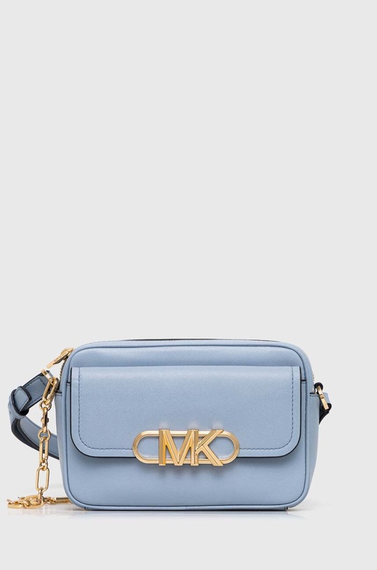 Kožená kabelka MICHAEL Michael Kors přírodní kůže modrá 32F2G7PC8L