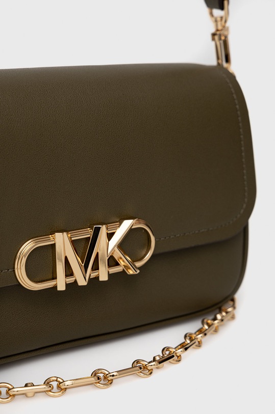 Kožená kabelka MICHAEL Michael Kors zelená 30F2G7PC2L