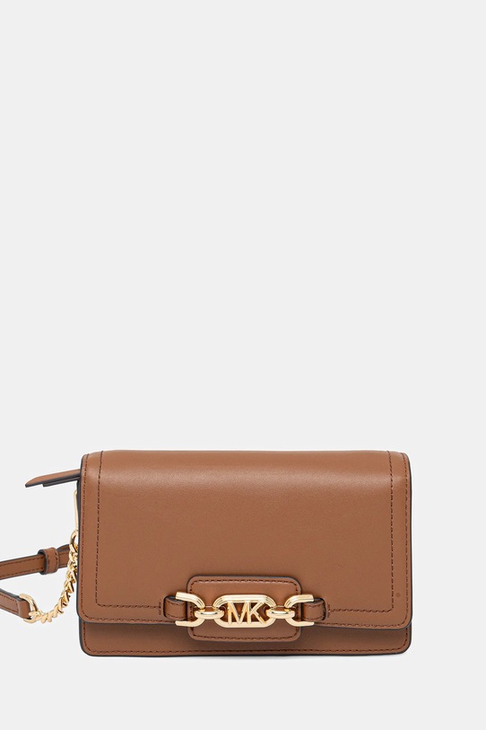 MICHAEL Michael Kors kožená kabelka přírodní kůže hnědá 32F2G7HC1L