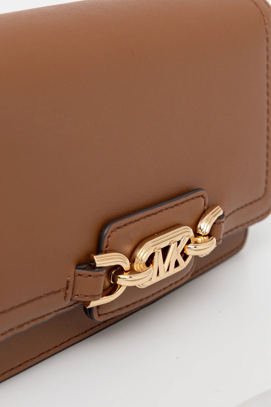 MICHAEL Michael Kors kožená kabelka hnědá 32F2G7HC1L