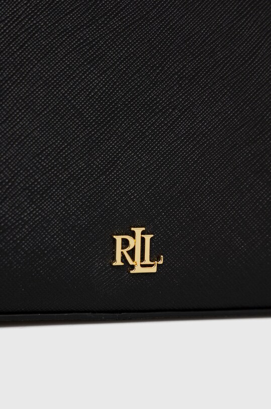 Lauren Ralph Lauren torebka skórzana 431883768008 czarny