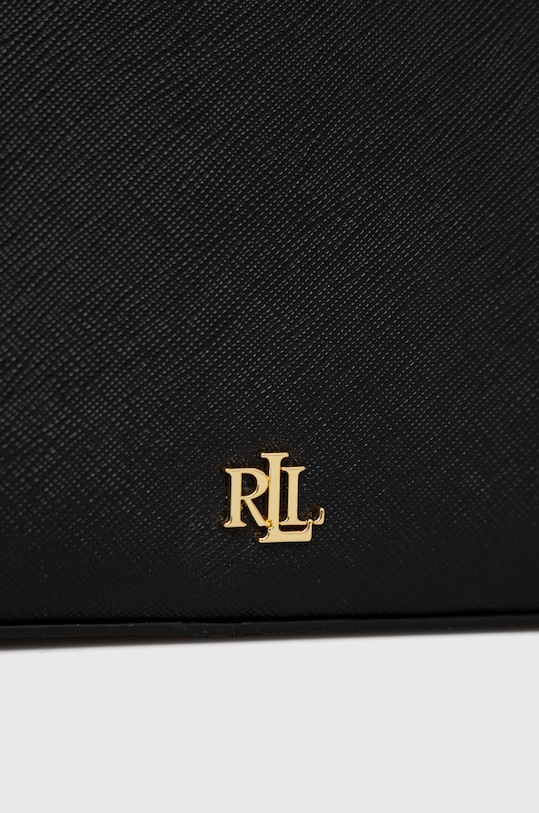 Kožená kabelka Lauren Ralph Lauren 431883768008 čierna