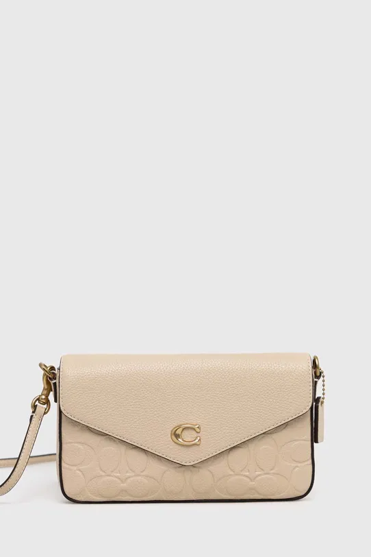 Coach poseta de piele uni bej CC496