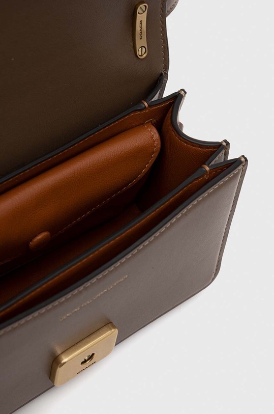 Шкіряна сумочка Coach Bandit Crossbody сірий CD724