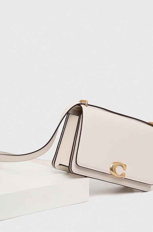 Usnjena torbica Coach CC416 bež SS23