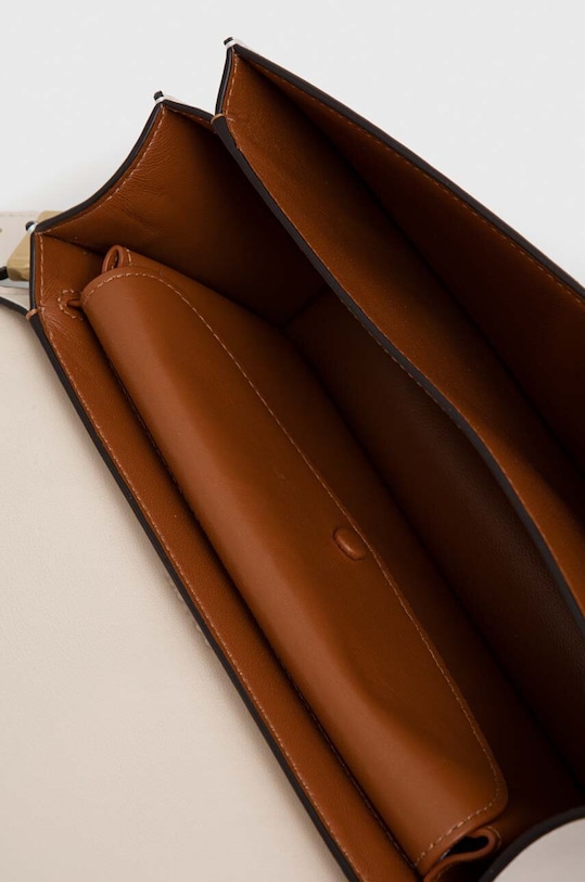 Usnjena torbica Coach CC416 bež