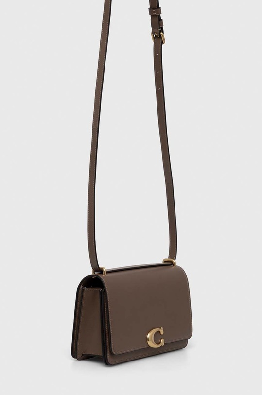 Coach torebka skórzana Bandit Shoulder Bag CC416 brązowy SS23