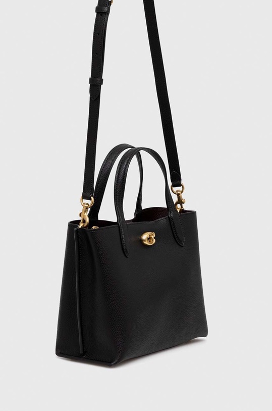 Coach torebka skórzana Willow Tote 24 C8869 czarny AW24