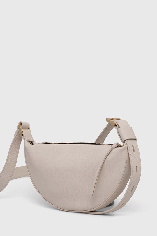 AllSaints torebka skórzana HALF MOON XBODY WB027Z biały SS23