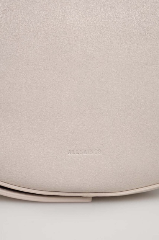AllSaints torebka skórzana HALF MOON XBODY biały WB027Z