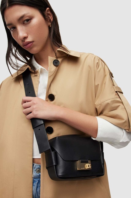 AllSaints torebka skórzana FRANKIE CROSSBODY WB572X