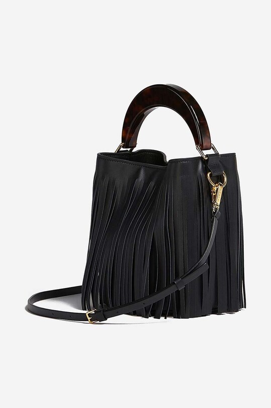 Kožená kabelka Marni SCMPU09TL9.LV589.ZO280 čierna AW22