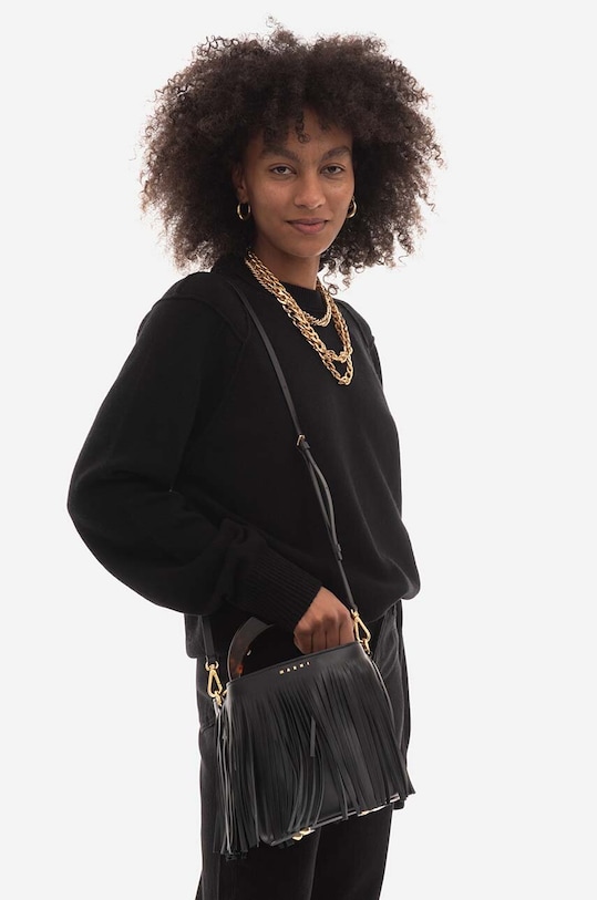 Kožená kabelka Marni SCMPU09TL9.LV589.ZO280