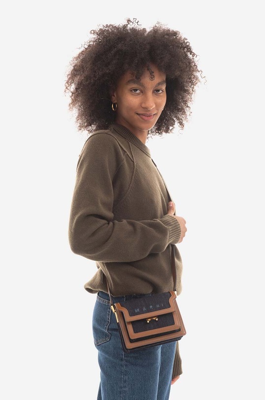 Kabelka Marni SBMP0075L2.P4891 námořnická modř