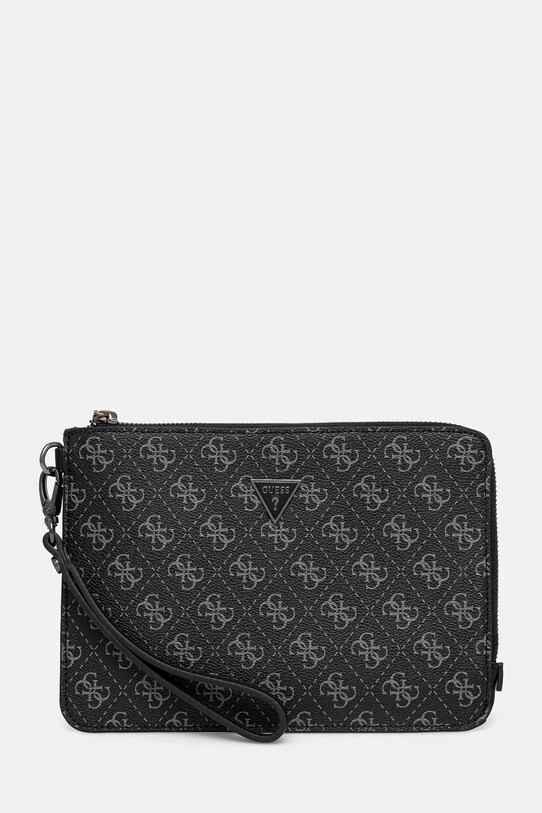 Malá taška Guess imitácia kože čierna HMEVZL.P2286