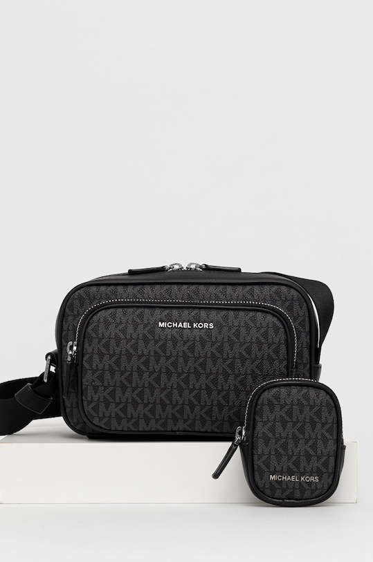 Σακίδιο Michael Kors απομίμηση λείου δέρματος μαύρο 33U2LHDC2B