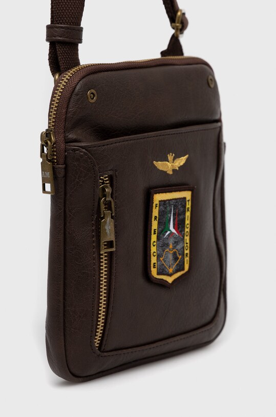 Aeronautica Militare borseta AM470 maro AW22