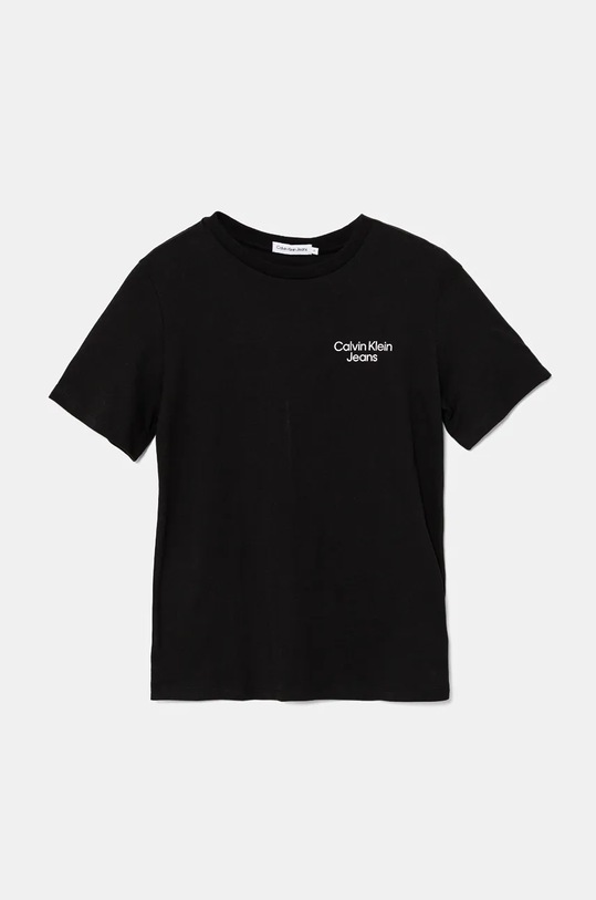 Calvin Klein Jeans t-shirt bawełniany dziecięcy IB0IB01319.9BYY nadruk czarny IB0IB01319.9BYY