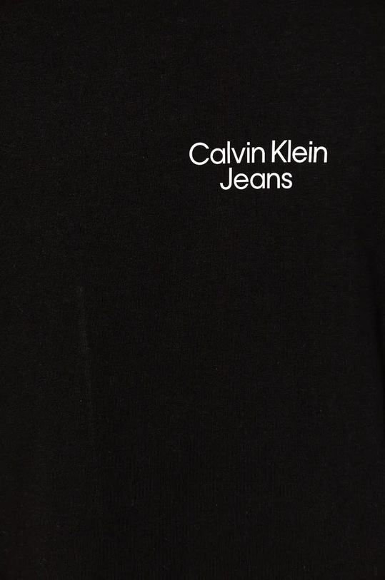 Chłopiec Calvin Klein Jeans t-shirt bawełniany dziecięcy IB0IB01319.9BYY IB0IB01319.9BYY czarny