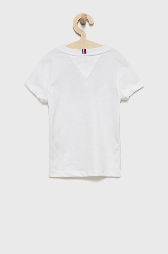 Dětské bavlněné tričko Tommy Hilfiger KB0KB07602.9BYY bílá AW22