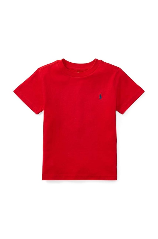 Polo Ralph Lauren tricou de bumbac pentru copii uni rosu 322832904038
