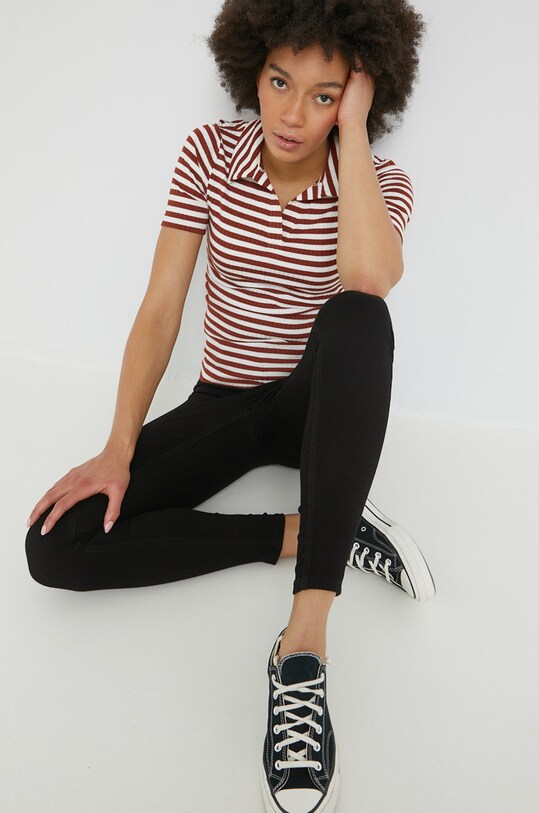 JDY t-shirt 15266076.SmokedPapr biały AW22