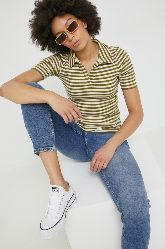 JDY t-shirt 15266076.WhitecapG1 zielony AW22