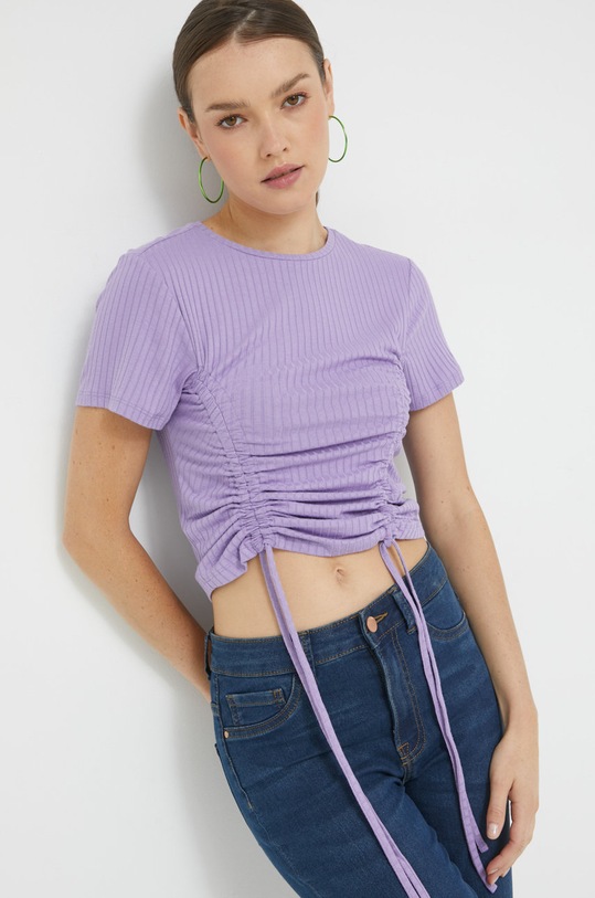JDY t-shirt fioletowy 15268927.ChalkViole