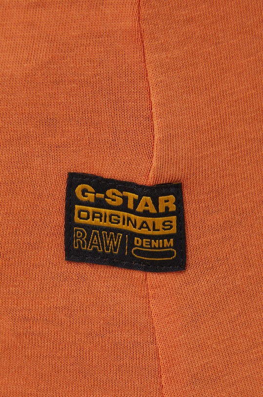 Bavlněné tričko G-Star D21314.4107 oranžová