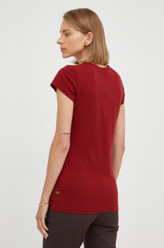 Odzież G-Star t-shirt bawełniany D21314.4107 bordowy