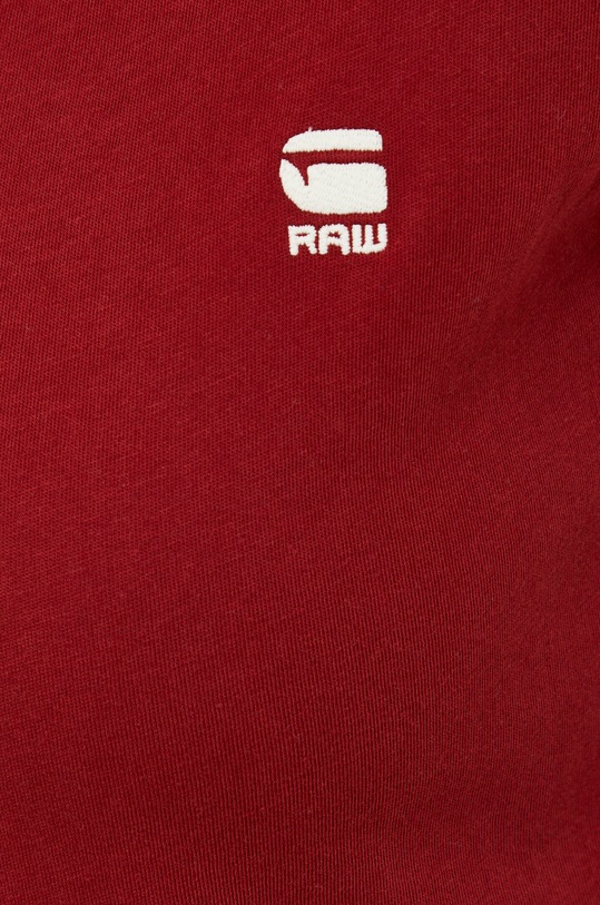 G-Star t-shirt bawełniany D21314.4107 bordowy