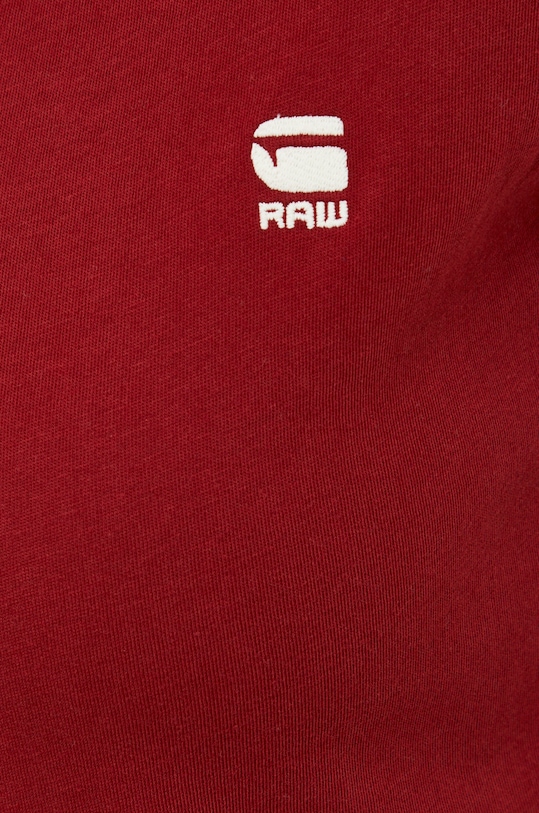 G-Star t-shirt bawełniany D21314.4107 bordowy