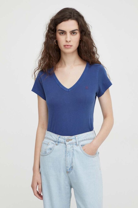 G-Star tricou din bumbac D21314.B059 albastru AA00