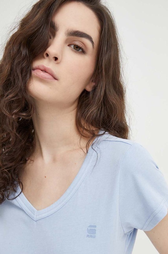 Бавовняна футболка G-Star D21314.B059 блакитний AA00