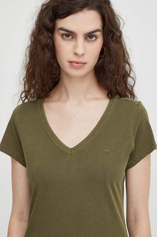 G-Star t-shirt bawełniany D21314.B059 zielony AA00