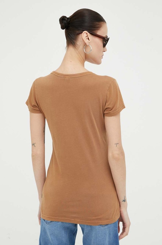 Odzież G-Star t-shirt bawełniany D21314.B059 brązowy