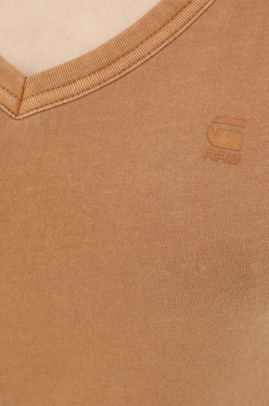 G-Star t-shirt bawełniany D21314.B059 brązowy