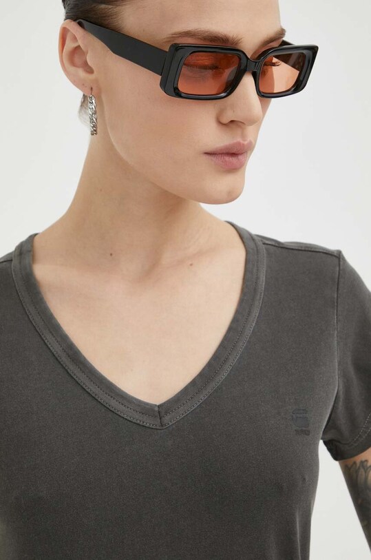 G-Star tricou din bumbac gri D21314.B059