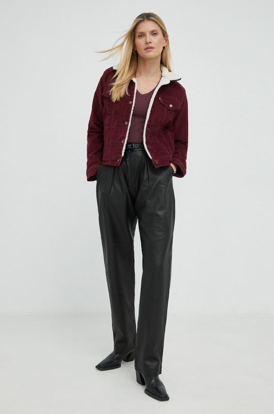 G-Star t-shirt bawełniany D21314.B059 bordowy AA00